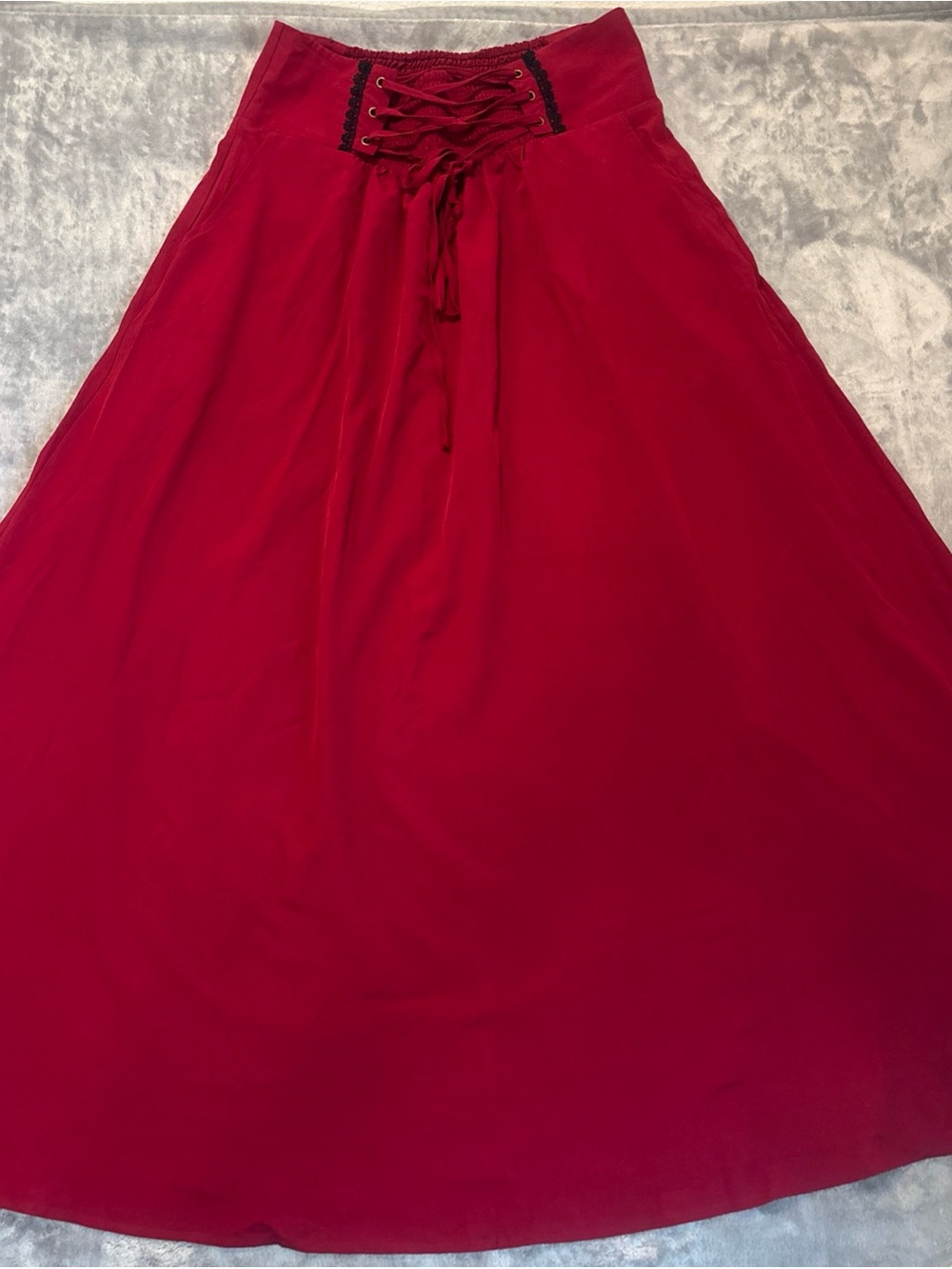 Scarlet Darkness Maxi Skirt Size XL Corset Victorian Witchy Steampunk Baddie Emo
